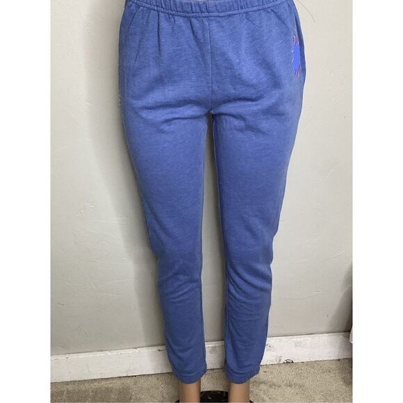 New. WILDFOX light blue sweatpants. Small. Retails $118 - Picture 2 of 7